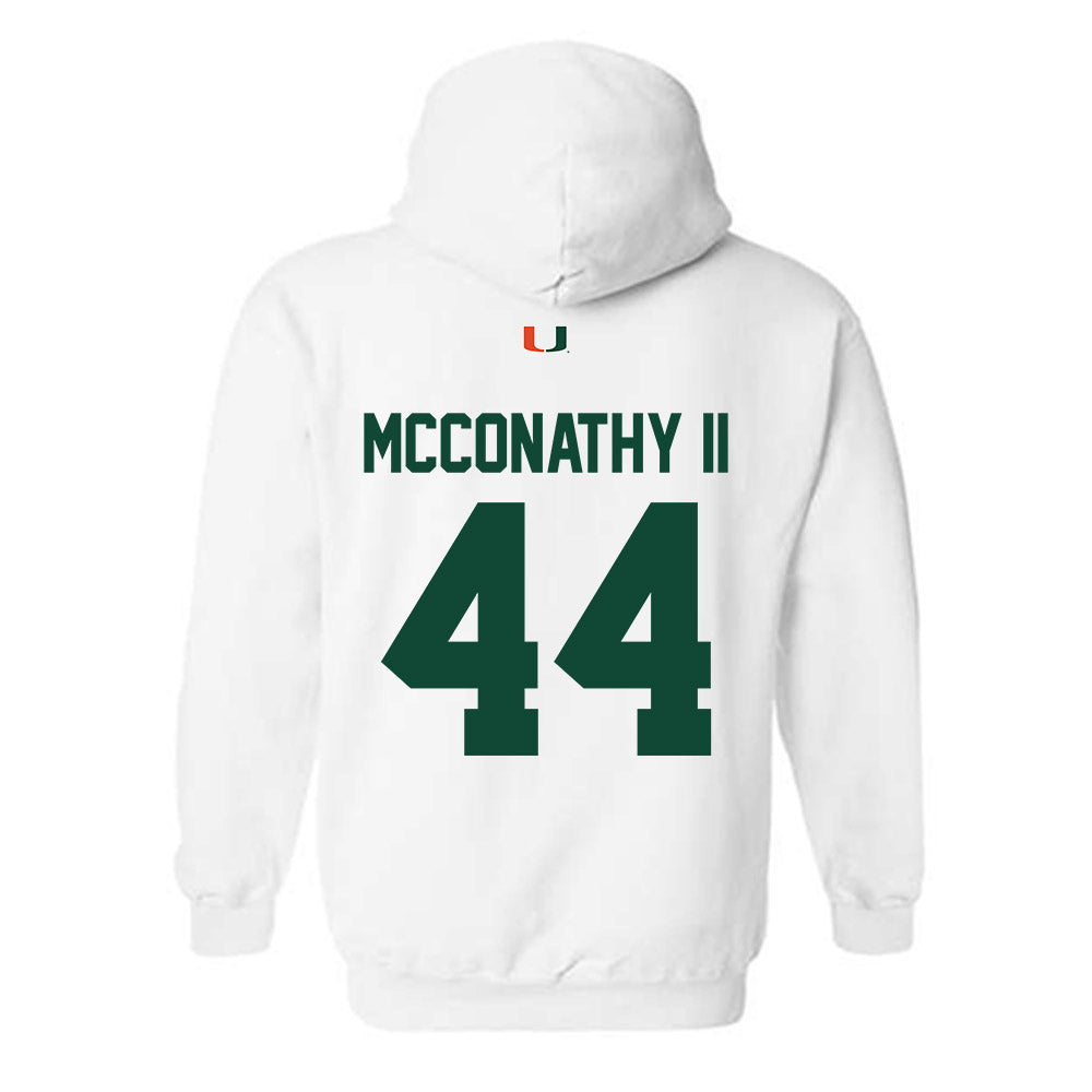 Miami - NCAA Football : Cole McConathy II - Classic Shersey Hooded Sweatshirt-1