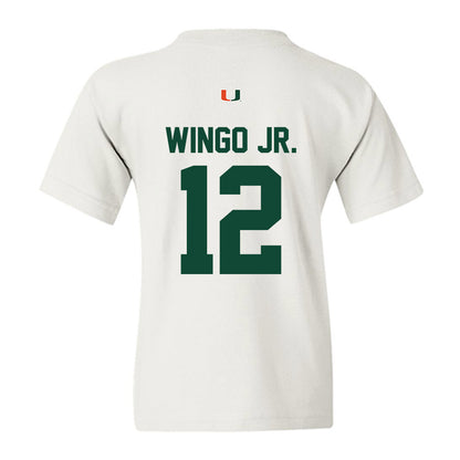 Miami - NCAA Football : Somourian Wingo Jr. - Classic Shersey Youth T-Shirt-1