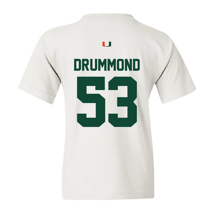 Miami - NCAA Baseball : Lj Drummond - Classic Shersey Youth T-Shirt-1