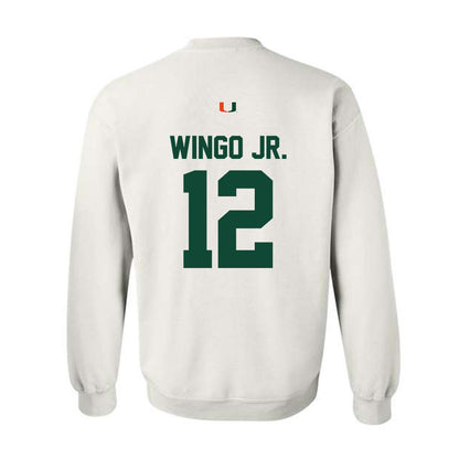 Miami - NCAA Football : Somourian Wingo Jr. - Classic Shersey Crewneck Sweatshirt-1