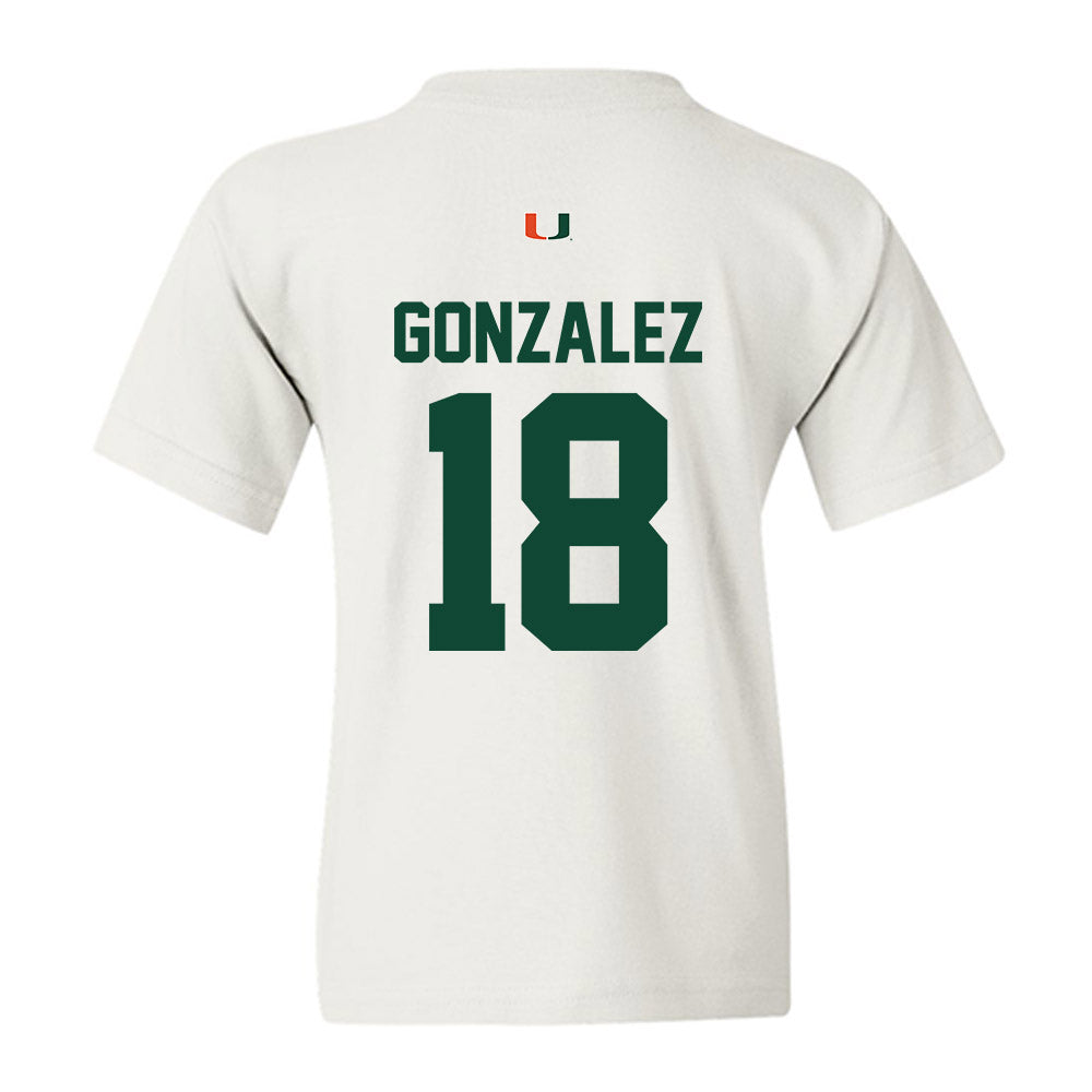 Miami - NCAA Football : Vinny Gonzalez - Classic Shersey Youth T-Shirt-1