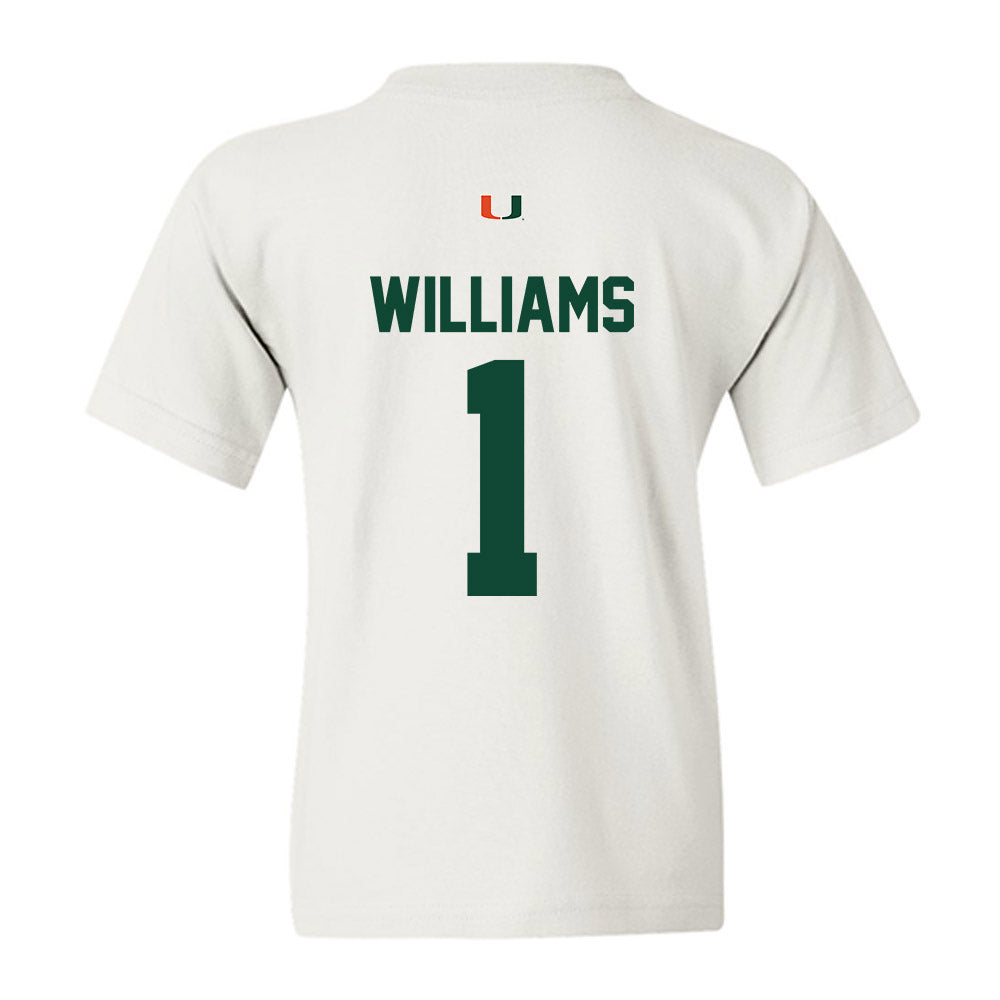 Miami - NCAA Women's Basketball : Cameron Williams - Classic Shersey Youth T-Shirt-1