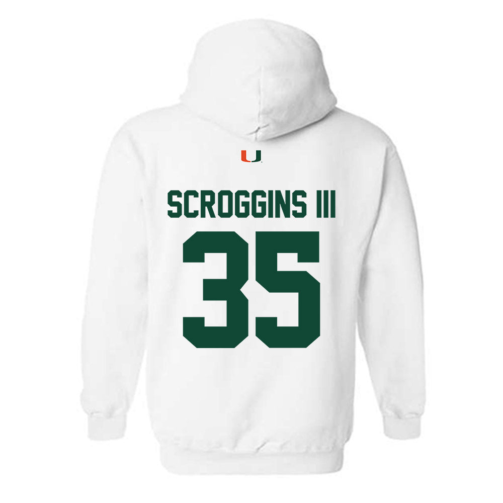 Miami - NCAA Football : Herbert Scroggins III - Classic Shersey Hooded Sweatshirt-1