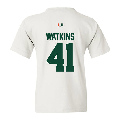 Miami - NCAA Baseball : Jailen Watkins - Classic Shersey Youth T-Shirt-1