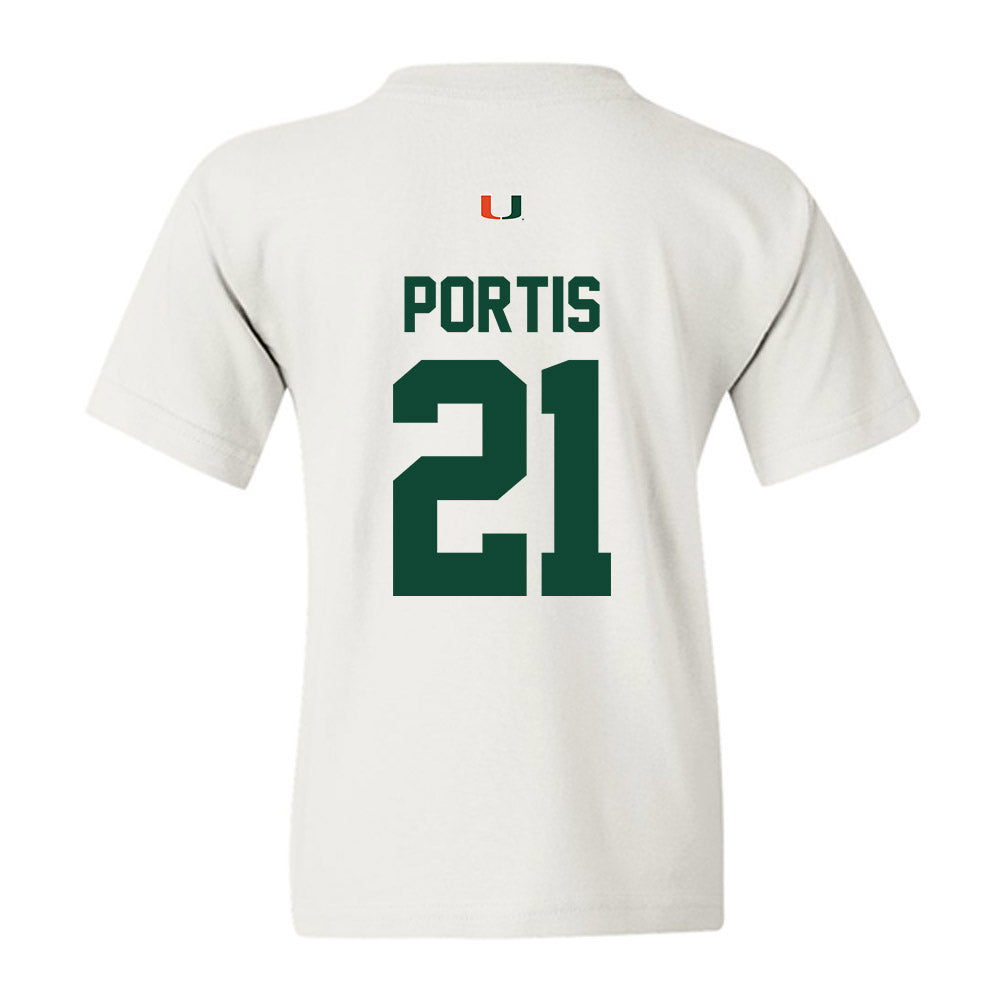 Miami - NCAA Football : Camdin Portis - Classic Shersey Youth T-Shirt-1