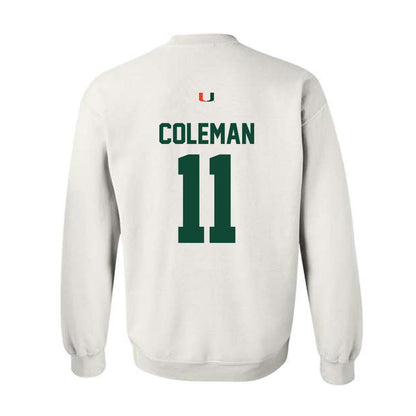 Miami - NCAA Football : Dereon Coleman - Classic Shersey Crewneck Sweatshirt-1