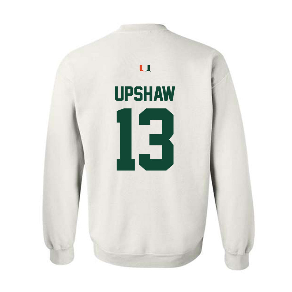 Miami - NCAA Football : Daylyn Upshaw - Classic Shersey Crewneck Sweatshirt-1