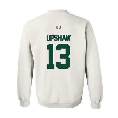 Miami - NCAA Football : Daylyn Upshaw - Classic Shersey Crewneck Sweatshirt-1