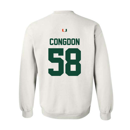 Miami - NCAA Football : Ben Congdon - Classic Shersey Crewneck Sweatshirt-1