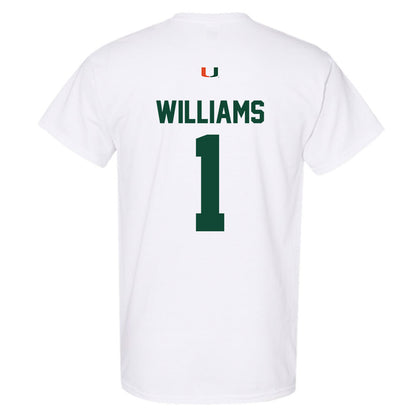 Miami - NCAA Women's Basketball : Cameron Williams - Classic Shersey T-Shirt-1