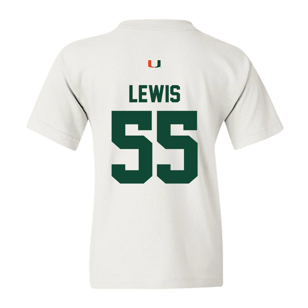 Miami - NCAA Men's Basketball : Acaden Lewis - Classic Shersey Youth T-Shirt-1