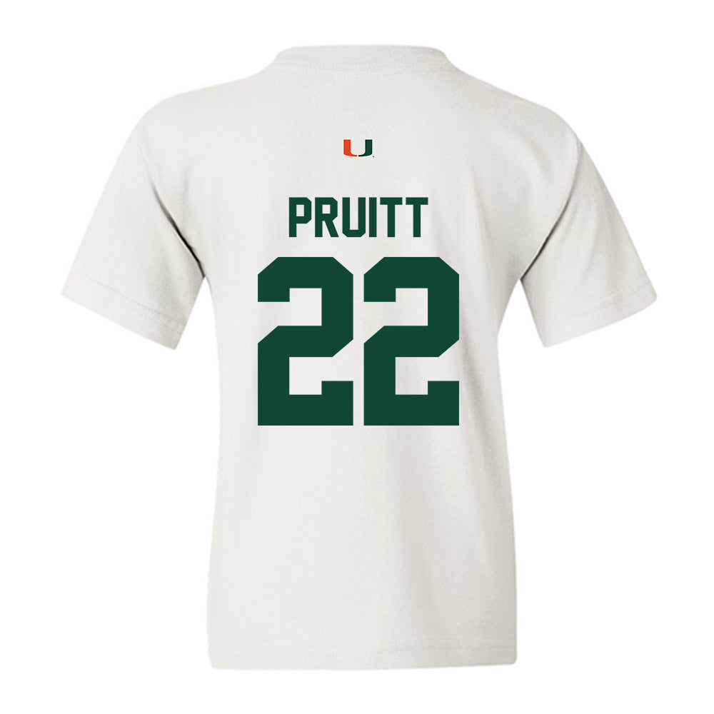 Miami - NCAA Football : Cam Pruitt - Classic Shersey Youth T-Shirt-1
