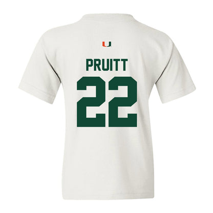 Miami - NCAA Football : Cam Pruitt - Classic Shersey Youth T-Shirt-1