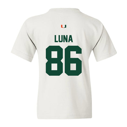 Miami - NCAA Football : Kolby Luna - Classic Shersey Youth T-Shirt-1