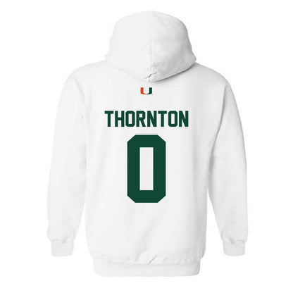 Miami - NCAA Football : Omar Thornton - Classic Shersey Hooded Sweatshirt-1
