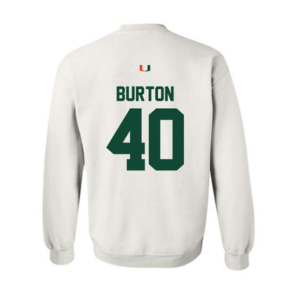 Miami - NCAA Football : Brennan Burton - Classic Shersey Crewneck Sweatshirt-1