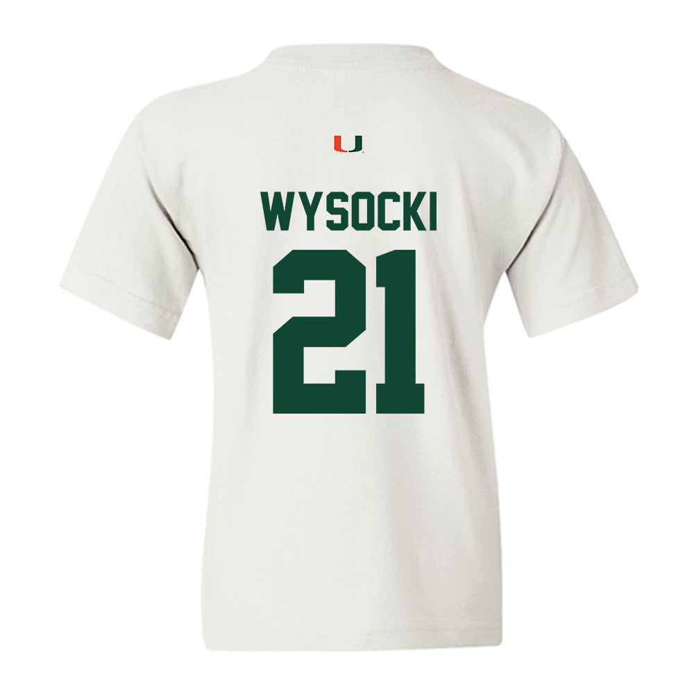 Miami - NCAA Women's Soccer : Carlie Wysocki - Classic Shersey Youth T-Shirt-1