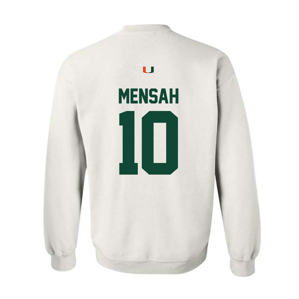 Miami - NCAA Football : Darian Mensah - Classic Shersey Crewneck Sweatshirt-1