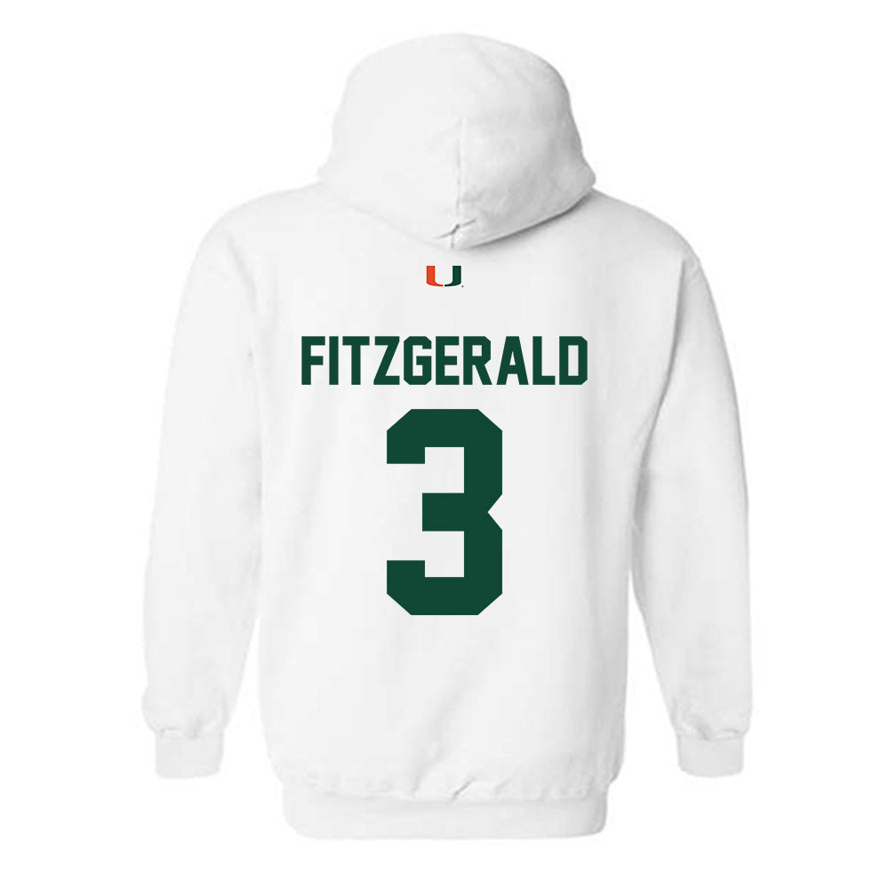 Miami - NCAA Football : Bryce Fitzgerald - Classic Shersey Hooded Sweatshirt-1