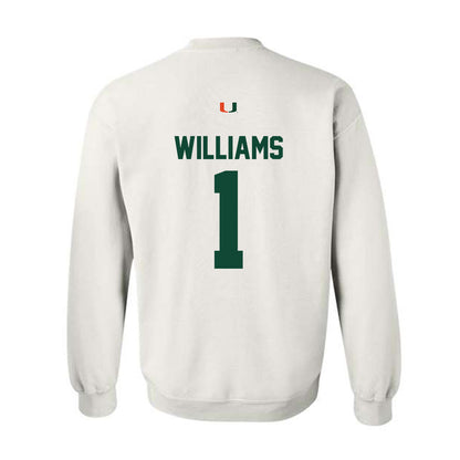 Miami - NCAA Women's Basketball : Camille Williams - Classic Shersey Crewneck Sweatshirt-1