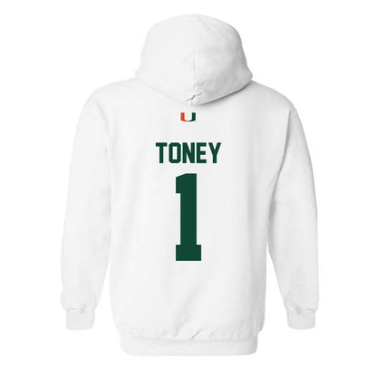 Miami - NCAA Football : Malachi Toney - Classic Shersey Hooded Sweatshirt-1