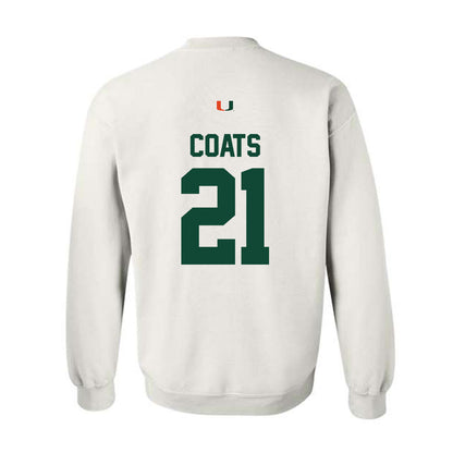 Miami - NCAA Baseball : TJ Coats - Classic Shersey Crewneck Sweatshirt-1