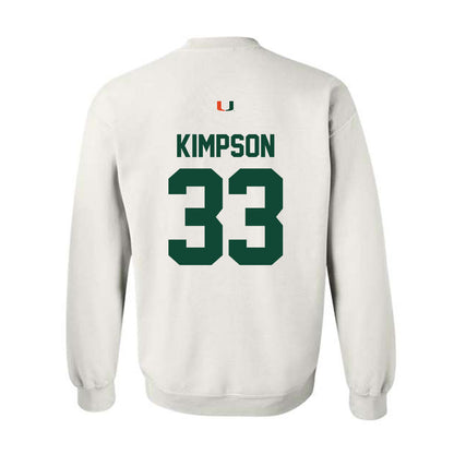 Miami - NCAA Women's Basketball : Amarachi Kimpson - Classic Shersey Crewneck Sweatshirt-1