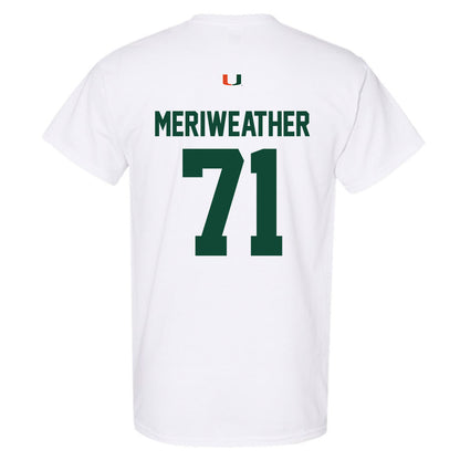 Miami - NCAA Football : Jamal Meriweather - Classic Shersey T-Shirt-1