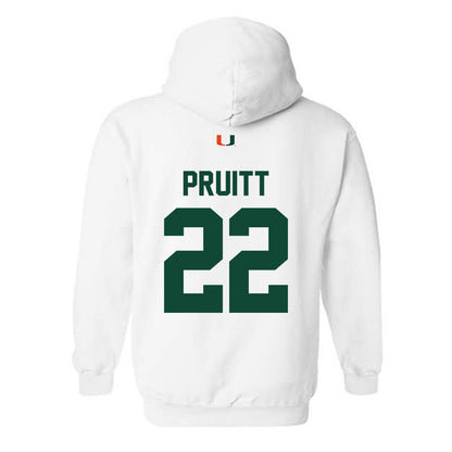 Miami - NCAA Football : Cam Pruitt - Classic Shersey Hooded Sweatshirt-1