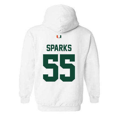 Miami - NCAA Football : JJ Sparks - Classic Shersey Hooded Sweatshirt-1