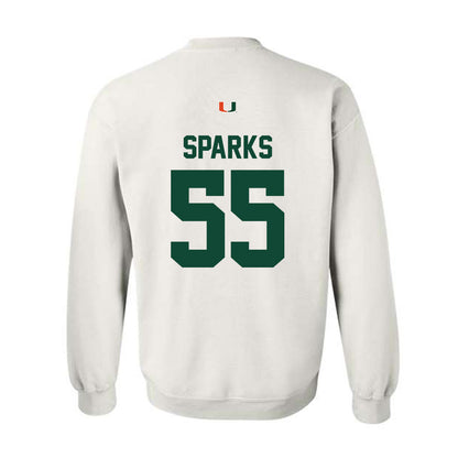 Miami - NCAA Football : JJ Sparks - Classic Shersey Crewneck Sweatshirt-1