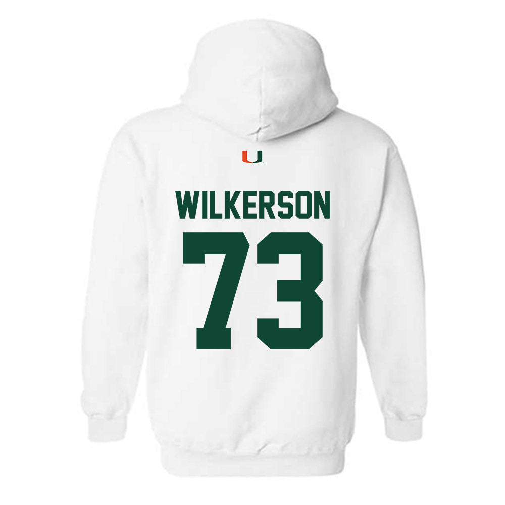 Miami - NCAA Football : Jaden Wilkerson - Classic Shersey Hooded Sweatshirt-1