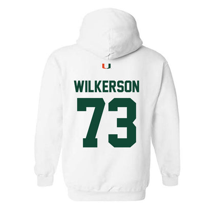 Miami - NCAA Football : Jaden Wilkerson - Classic Shersey Hooded Sweatshirt-1