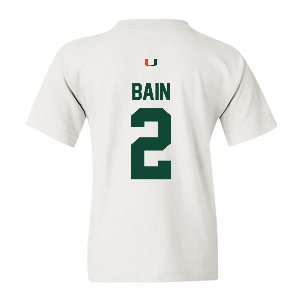 Miami - NCAA Women's Volleyball : Avery Bain - Classic Shersey Youth T-Shirt-1