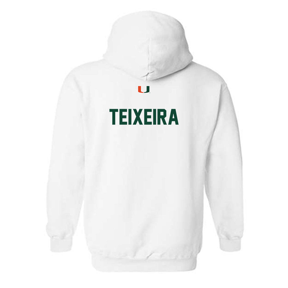 Miami - NCAA Women's Track & Field : Deisiane Teixeira - Classic Shersey Hooded Sweatshirt-1