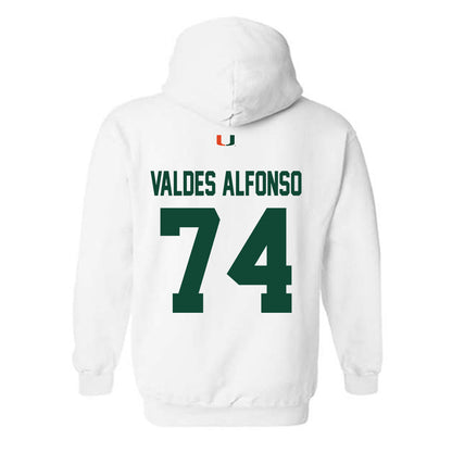 Miami - NCAA Football : Yerovi Valdes Alfonso - Classic Shersey Hooded Sweatshirt-1