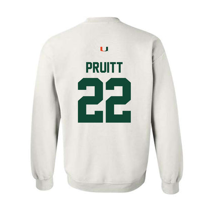 Miami - NCAA Football : Cam Pruitt - Classic Shersey Crewneck Sweatshirt-1