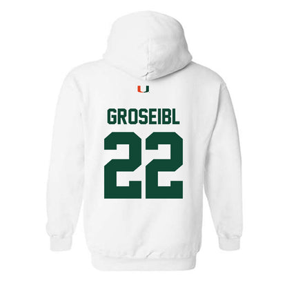 Miami - NCAA Women's Soccer : Sara Groseibl - Classic Shersey Hooded Sweatshirt-1