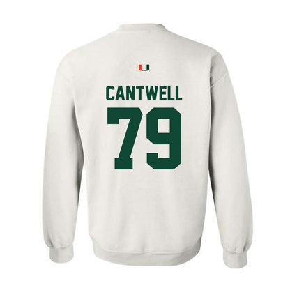 Miami - NCAA Football : Jackson Cantwell - Classic Shersey Crewneck Sweatshirt-1