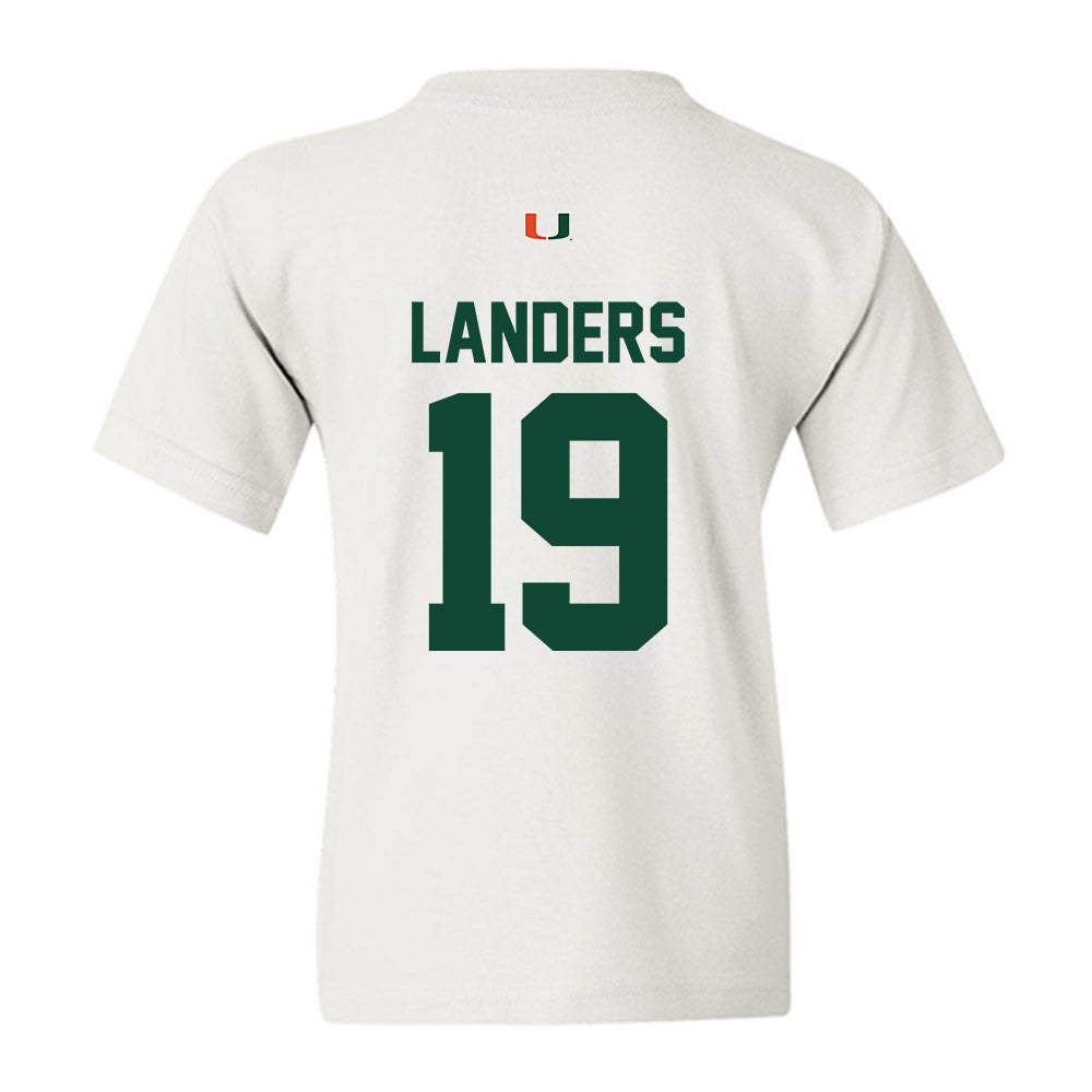 Miami - NCAA Women's Soccer : Maddie Landers - Classic Shersey Youth T-Shirt-1
