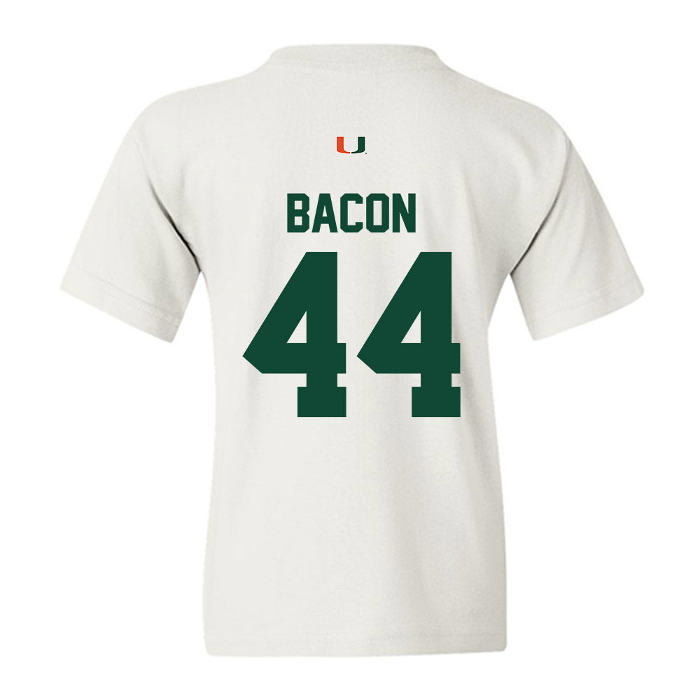 Miami - NCAA Football : Tyson Bacon - Classic Shersey Youth T-Shirt-1