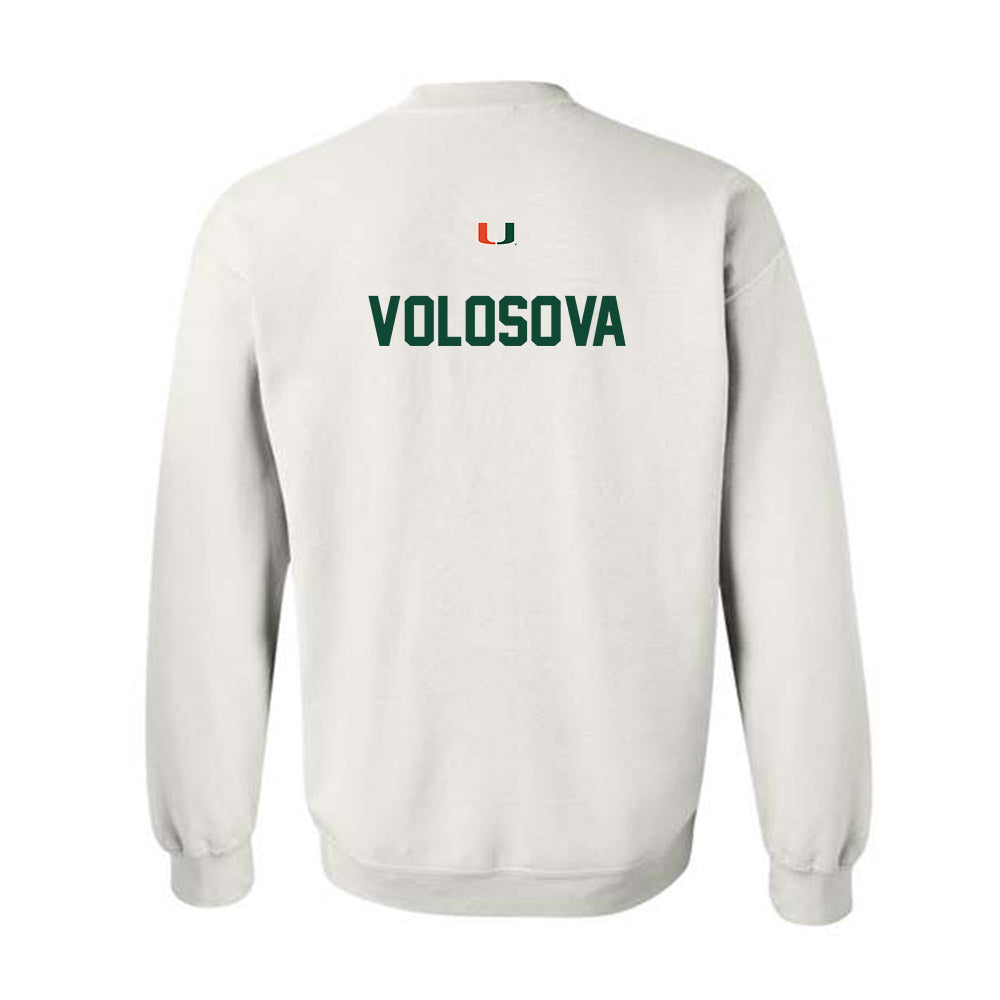 Miami - NCAA Women's Tennis : Daria Volosova - Classic Shersey Crewneck Sweatshirt-1