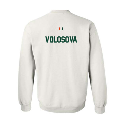 Miami - NCAA Women's Tennis : Daria Volosova - Classic Shersey Crewneck Sweatshirt-1