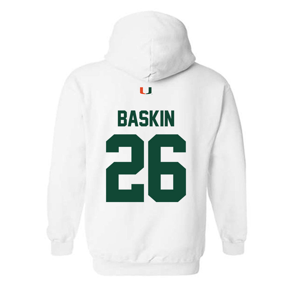 Miami - NCAA Women's Volleyball : Simone Baskin - Classic Shersey Hooded Sweatshirt-1