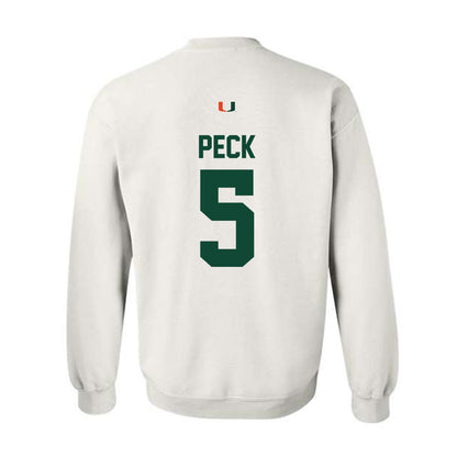 Miami - NCAA Women's Soccer : Amanda Peck - Classic Shersey Crewneck Sweatshirt-1