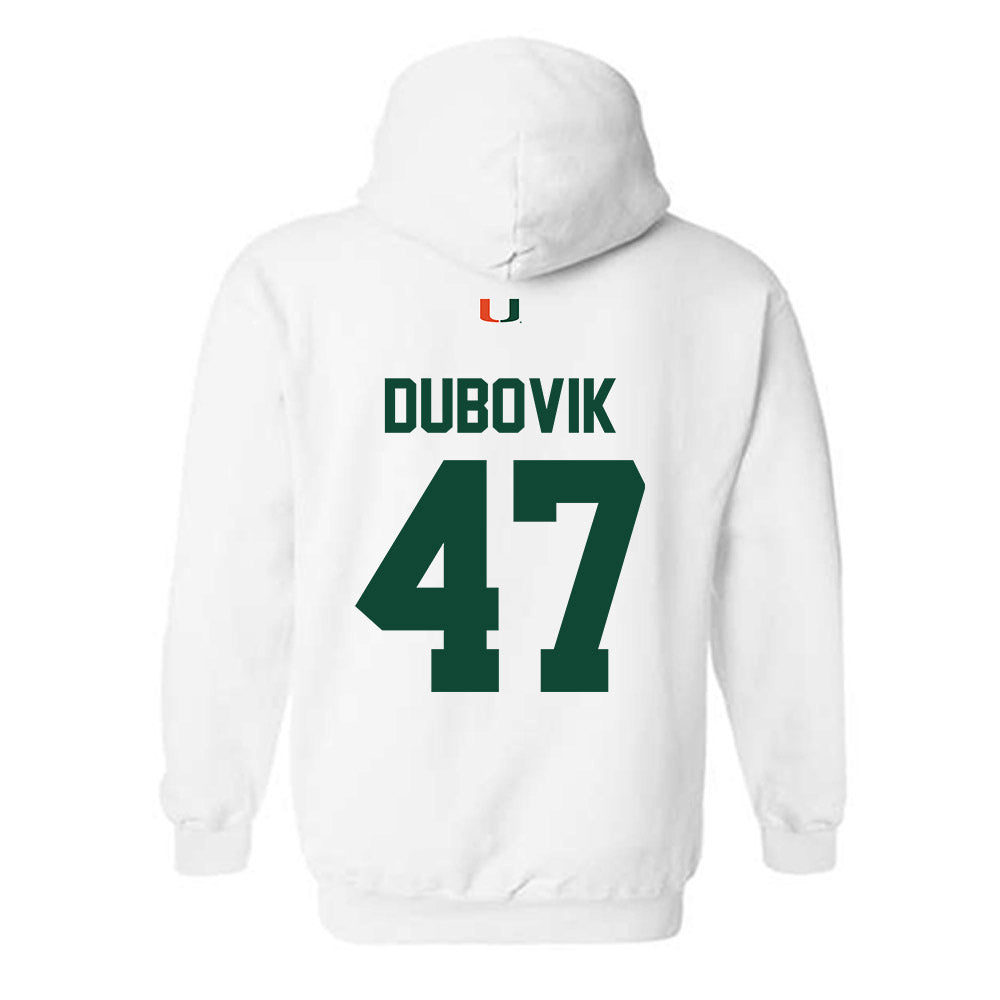 Miami - NCAA Baseball : Dylan Dubovik - Classic Shersey Hooded Sweatshirt-1