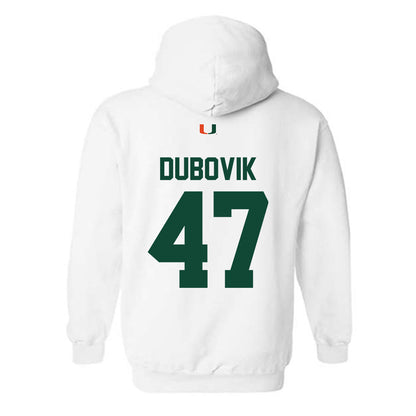 Miami - NCAA Baseball : Dylan Dubovik - Classic Shersey Hooded Sweatshirt-1
