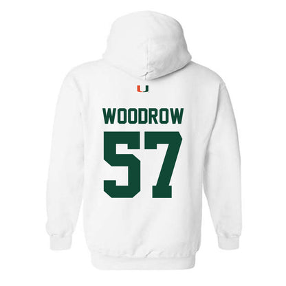 Miami - NCAA Football : Rhys Woodrow - Classic Shersey Hooded Sweatshirt-1
