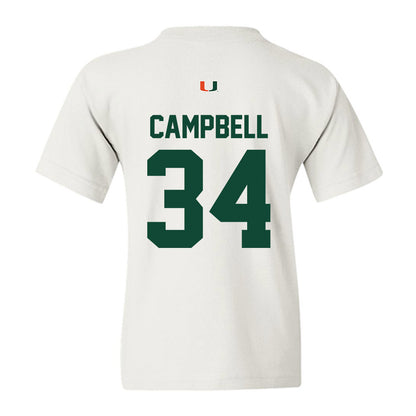 Miami - NCAA Football : Jordan Campbell - Classic Shersey Youth T-Shirt-1