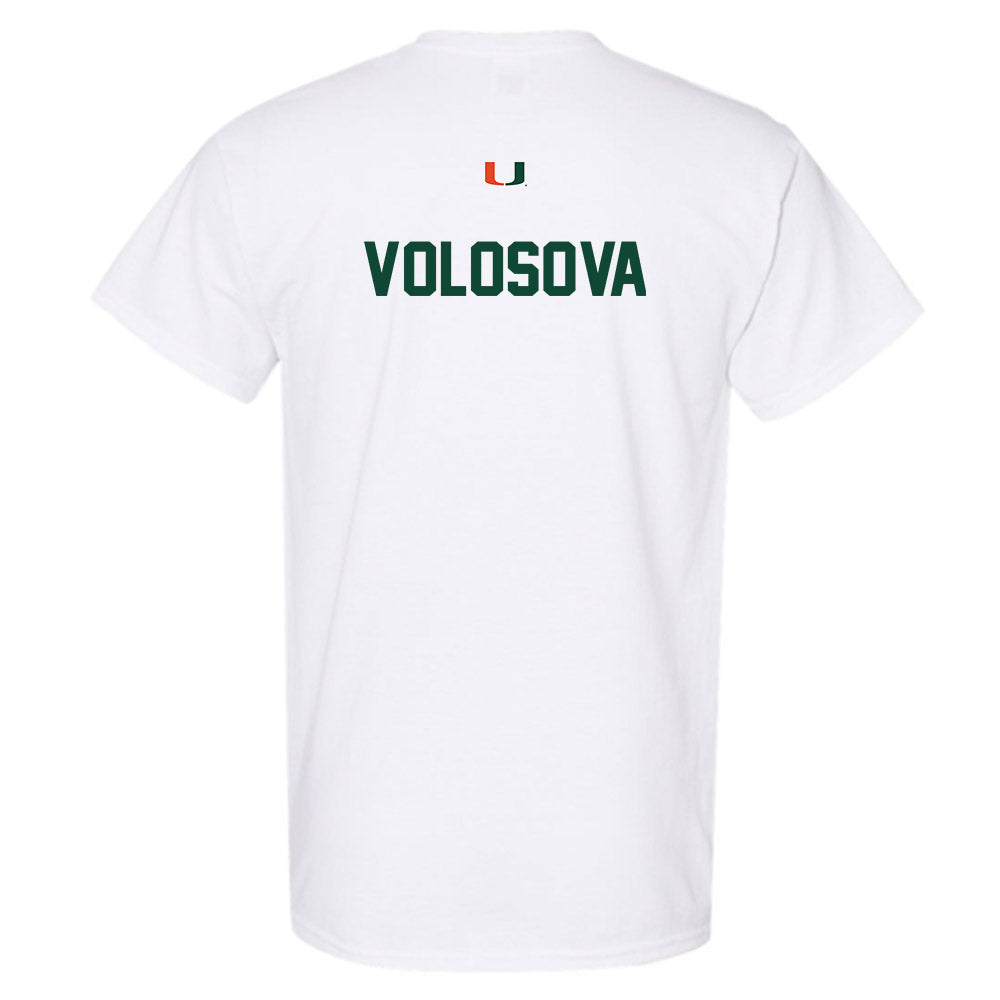 Miami - NCAA Women's Tennis : Daria Volosova - Classic Shersey T-Shirt-1